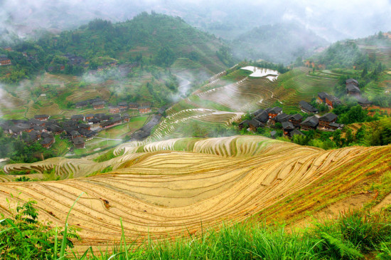 深山里的大地艺术—桂北山水(一-自然风景